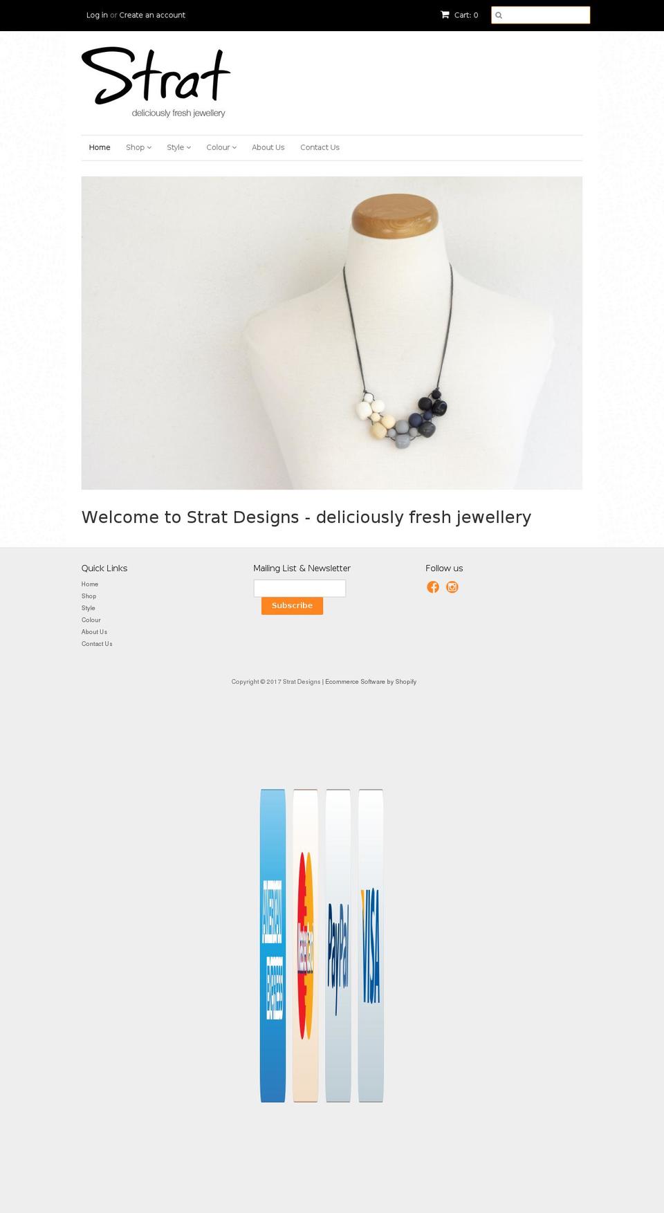 stratdesigns.com shopify website screenshot