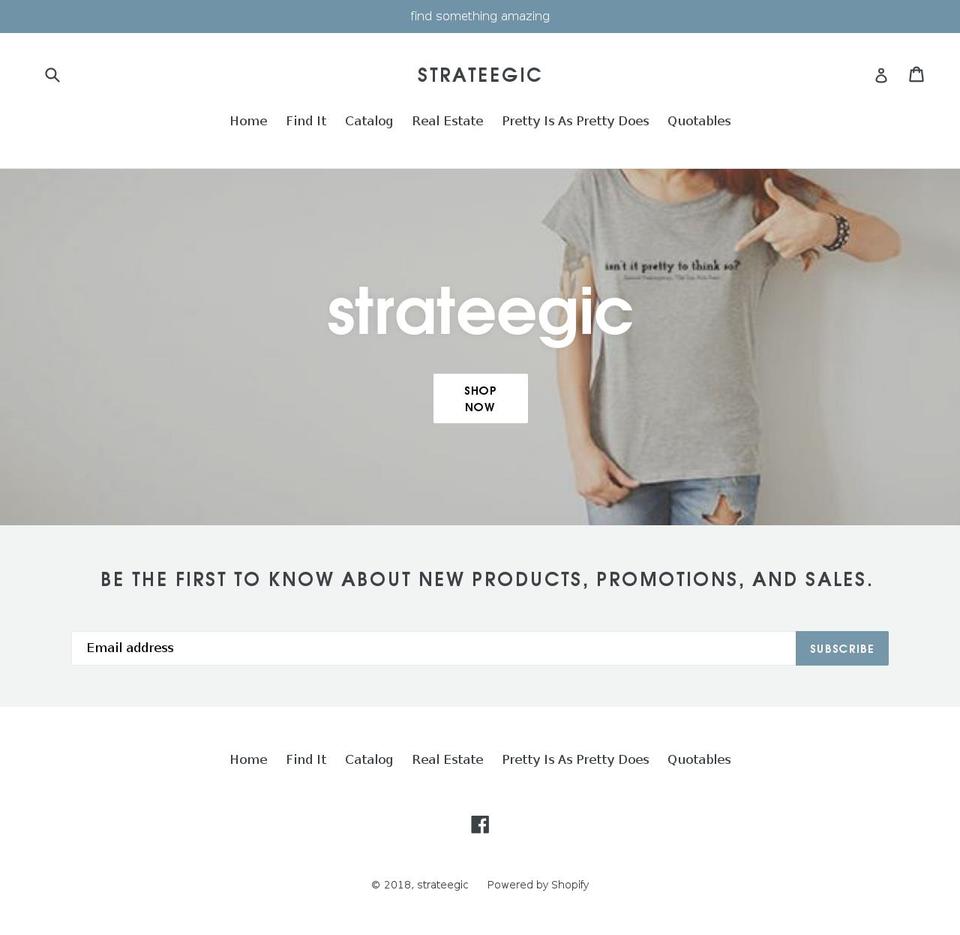 Sterling Shopify theme site example strateegic.com