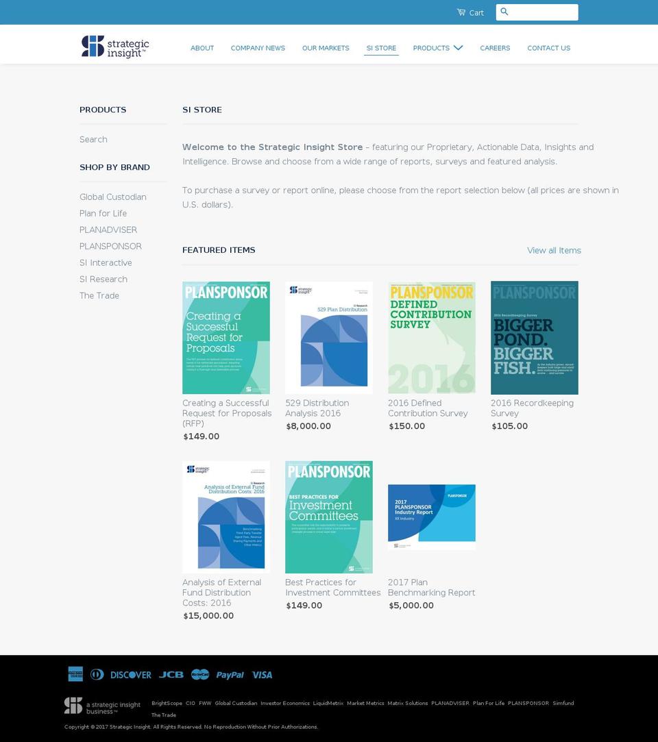 strategic-i-store.com shopify website screenshot