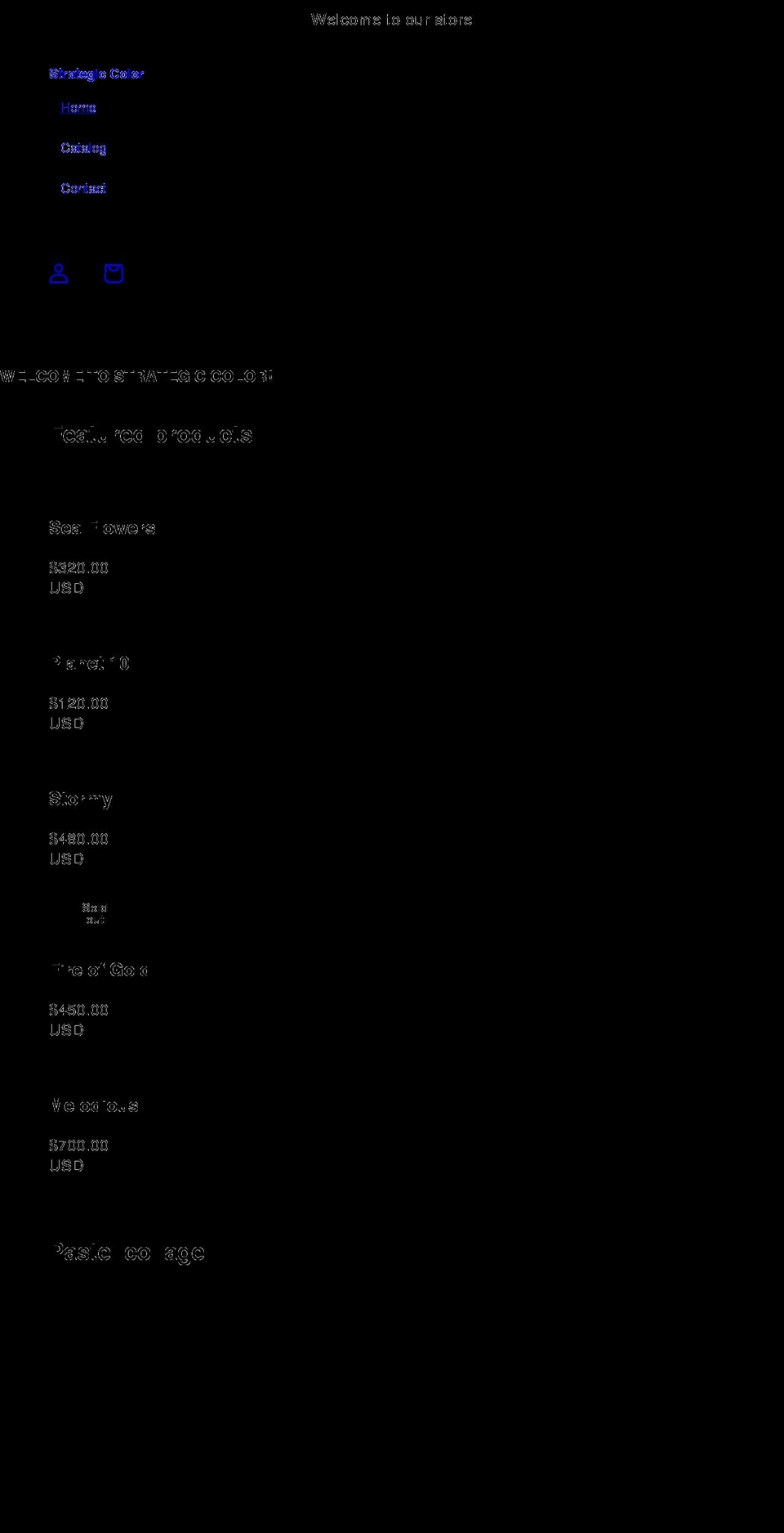 strategiccolor.com shopify website screenshot