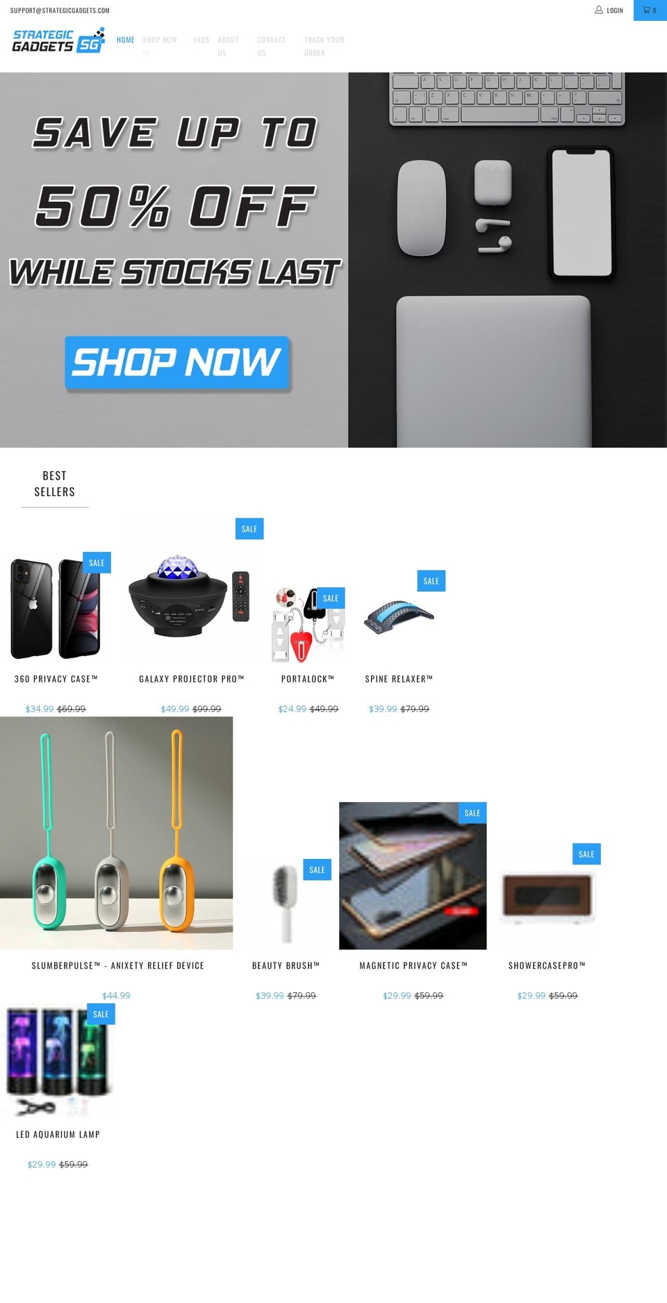 strategicgadgets.com shopify website screenshot