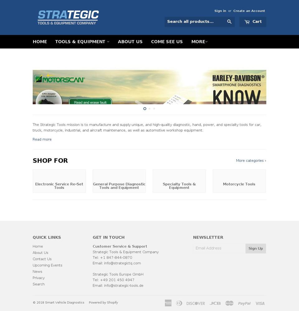 strategictools.net shopify website screenshot