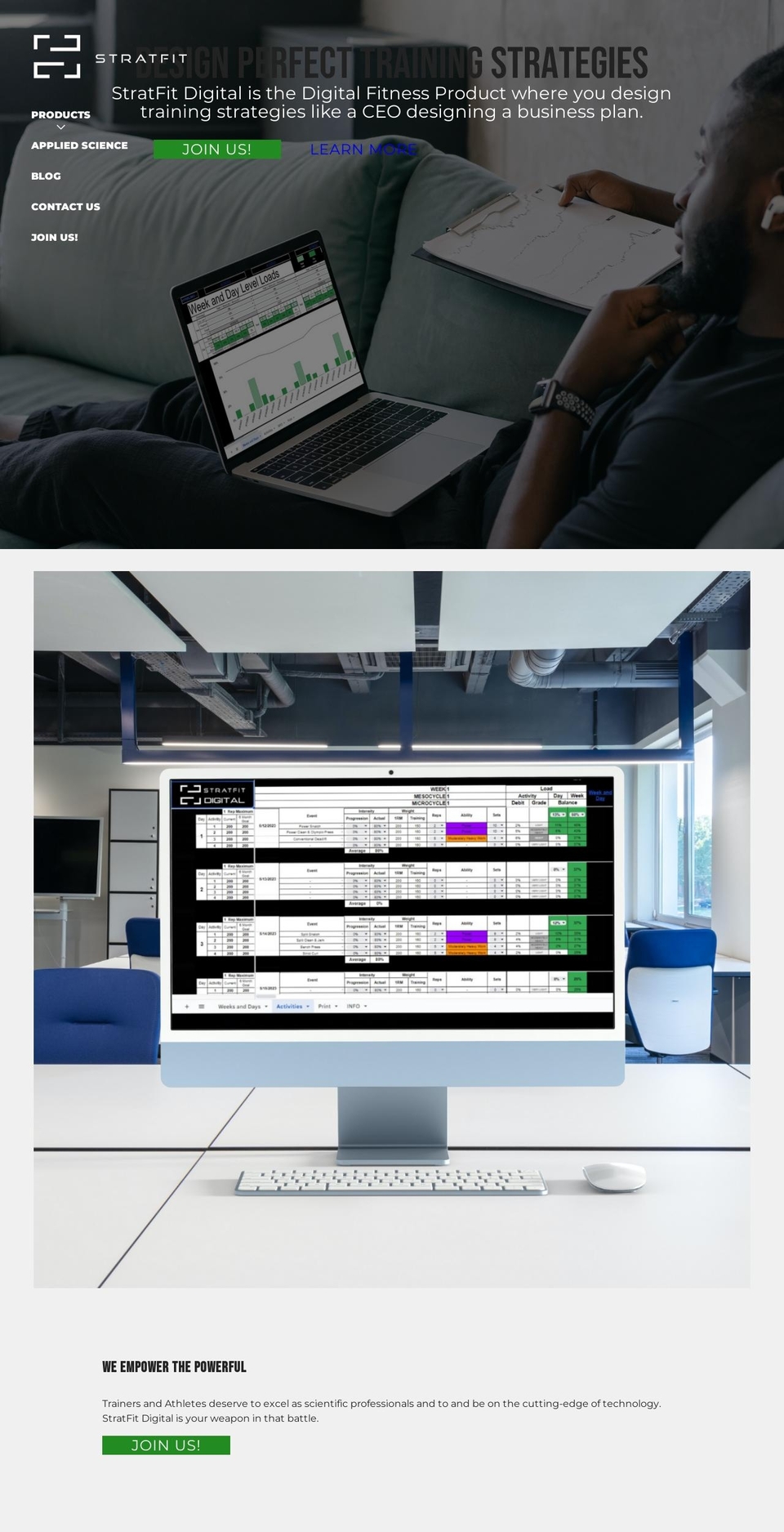 stratfit.net shopify website screenshot