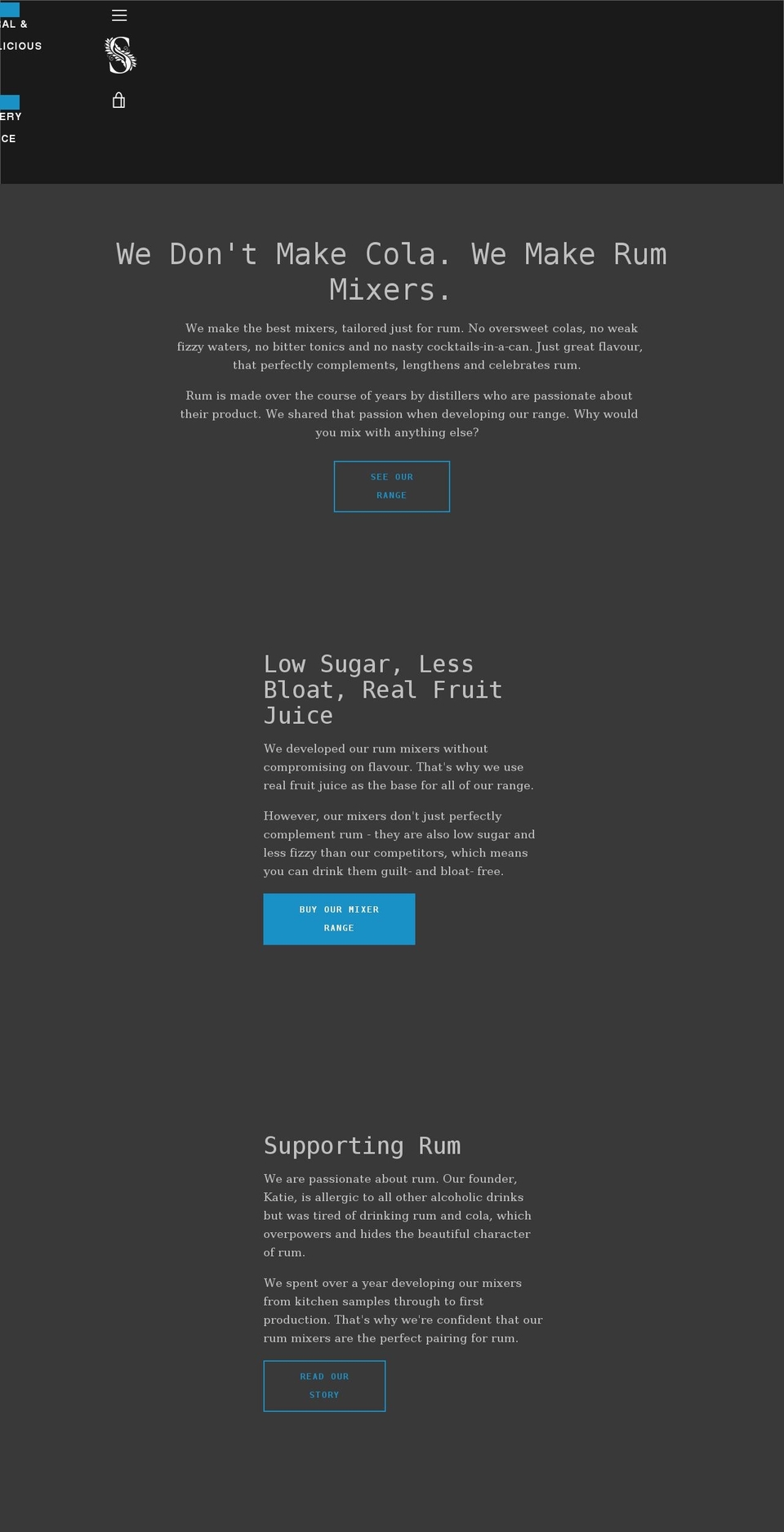 stratfordsodas.co.uk shopify website screenshot