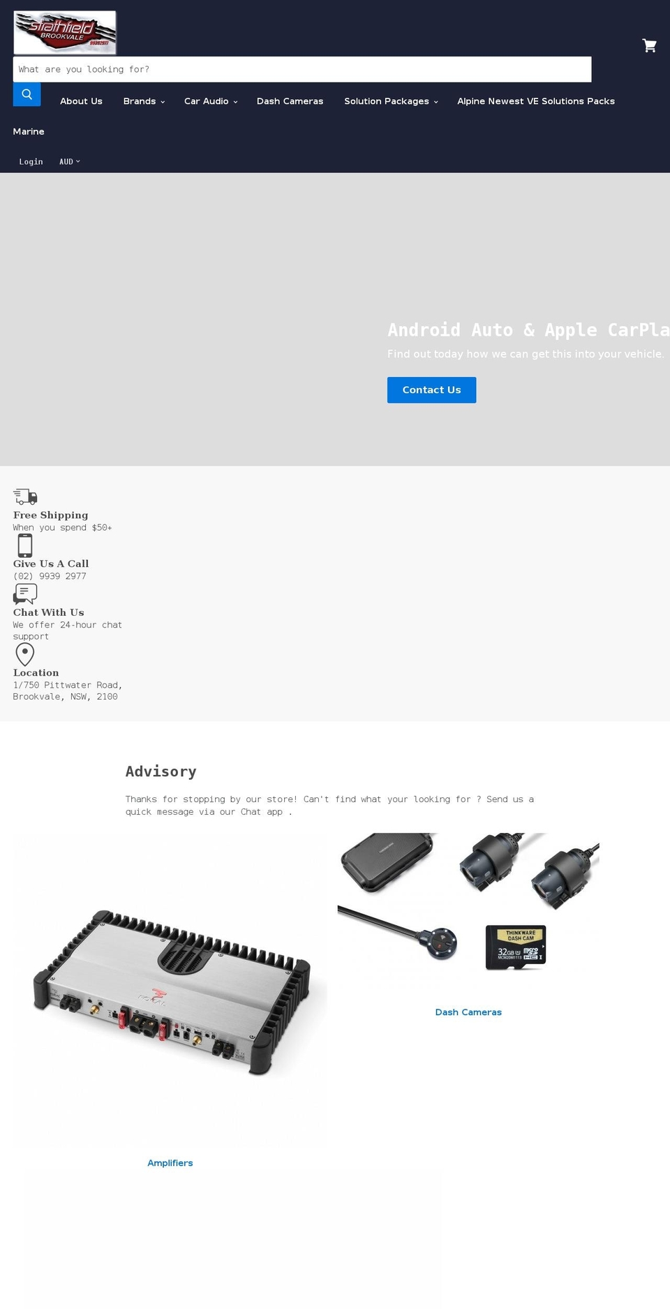 strathfield-brookvale.myshopify.com shopify website screenshot