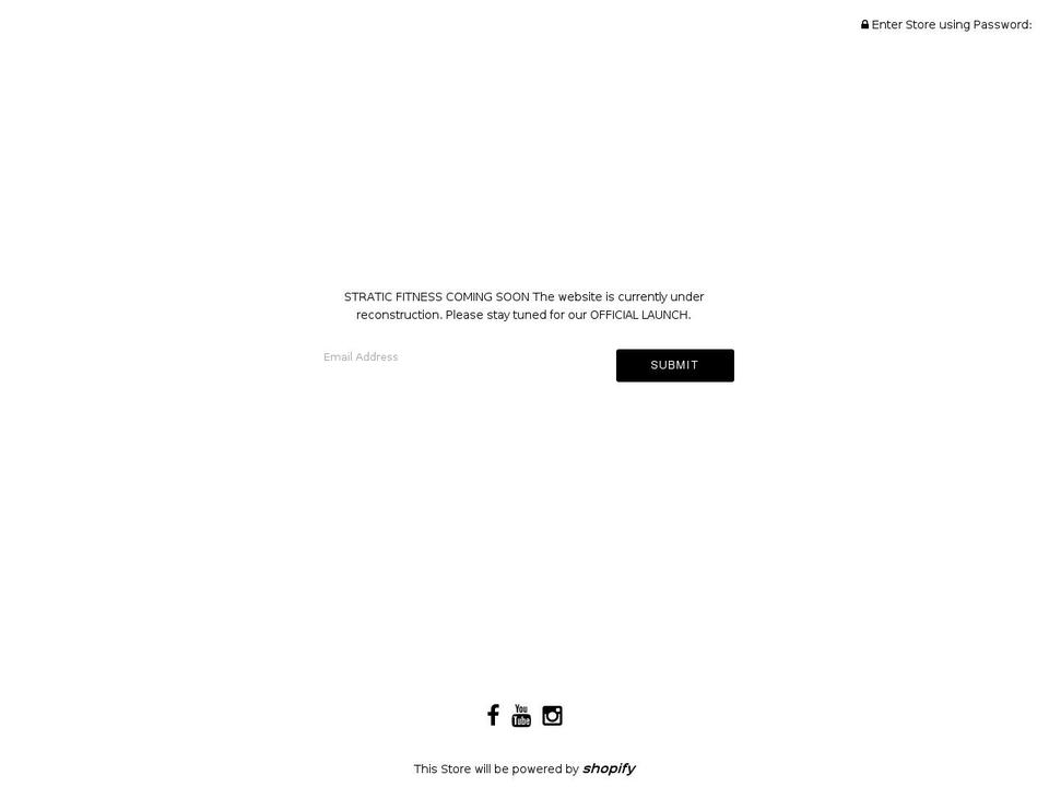 straticfitness.com — Shopify storefront screenshot