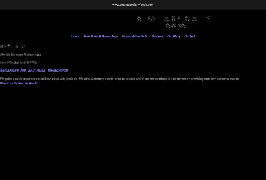 strattaspecialtyfoods.com shopify website screenshot
