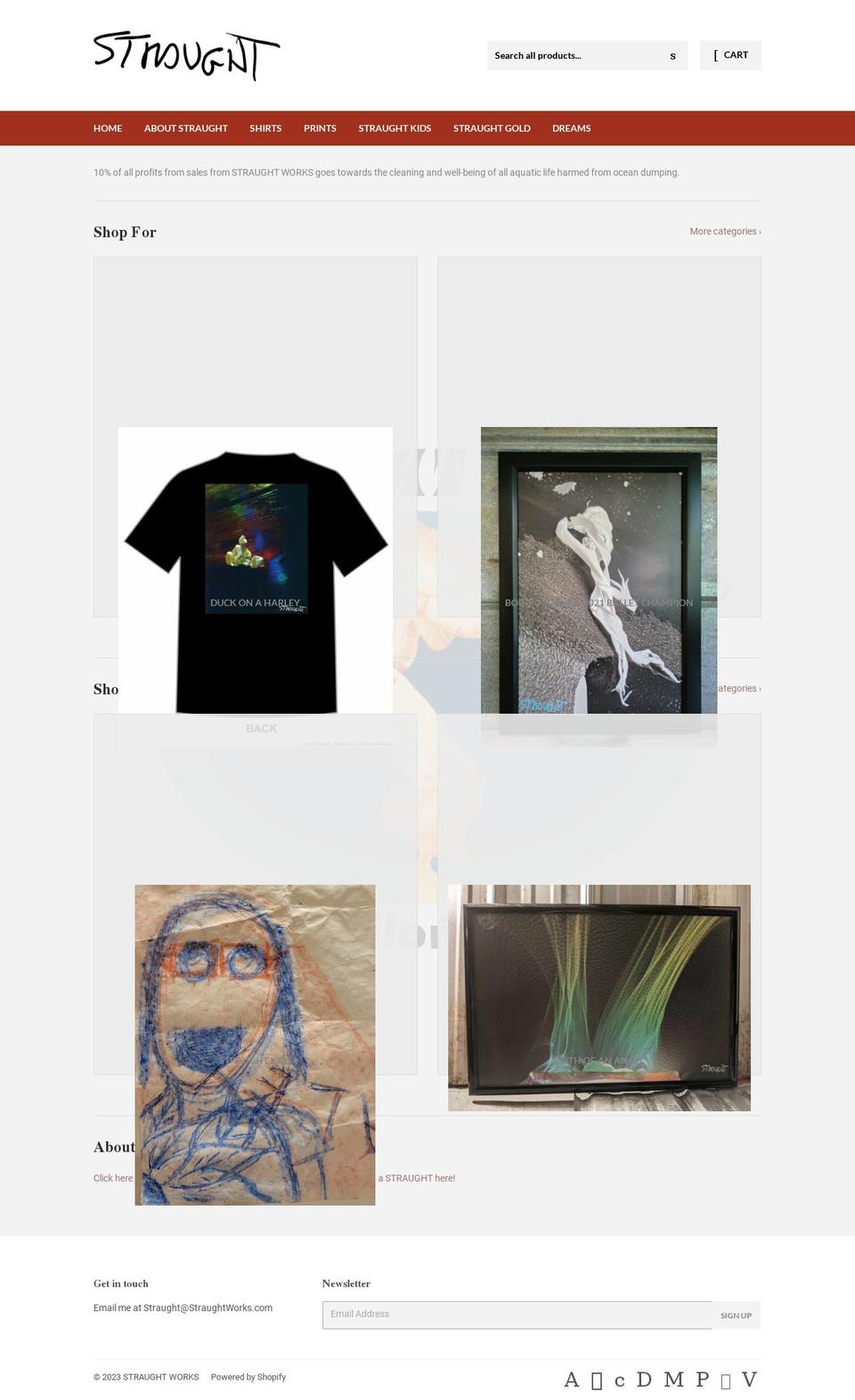 straughtworks.com shopify website screenshot