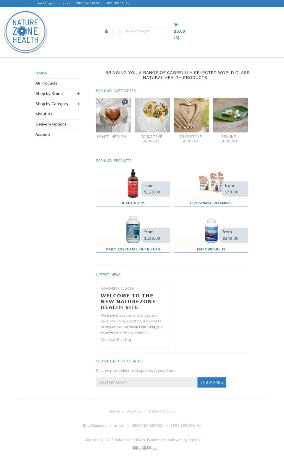 Sugar Shopify theme site example straussherbs.co.nz