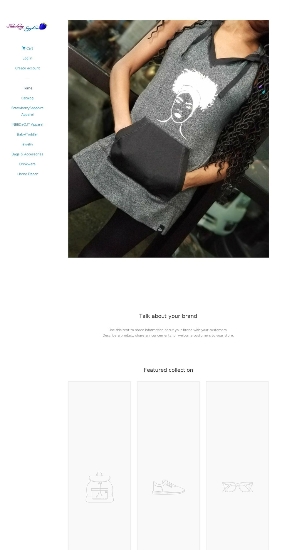 strawberrysapphire.com shopify website screenshot