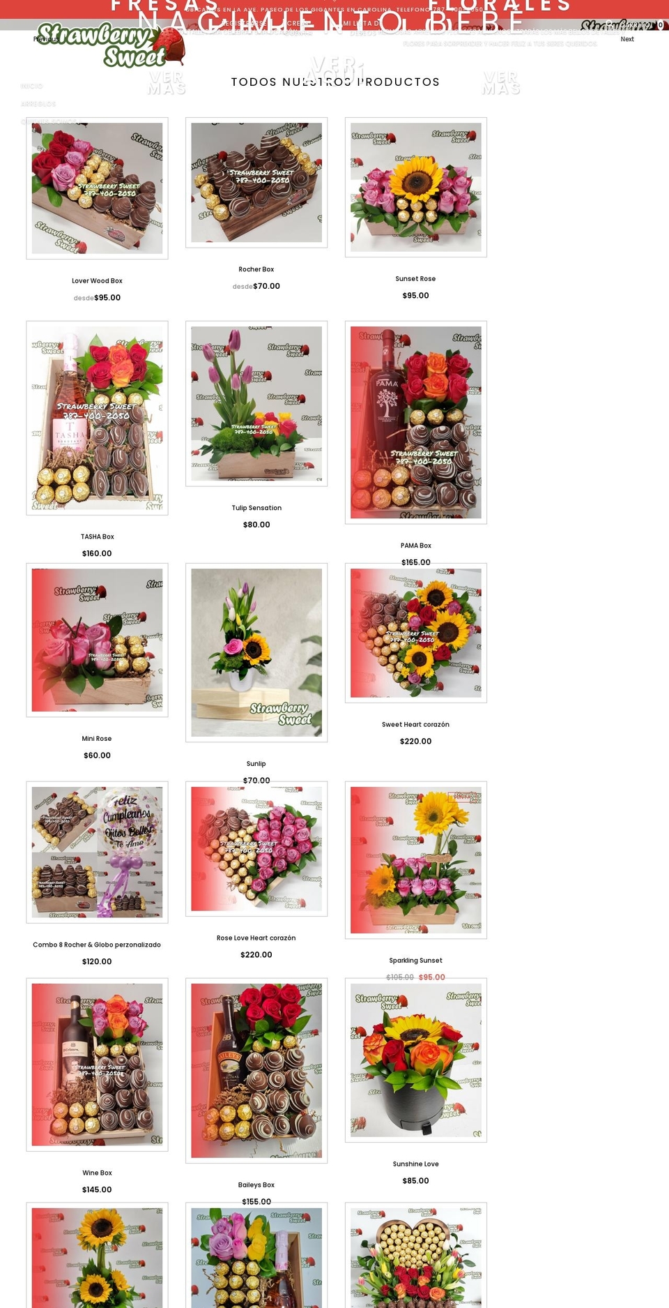 strawberrysweetpr.com shopify website screenshot