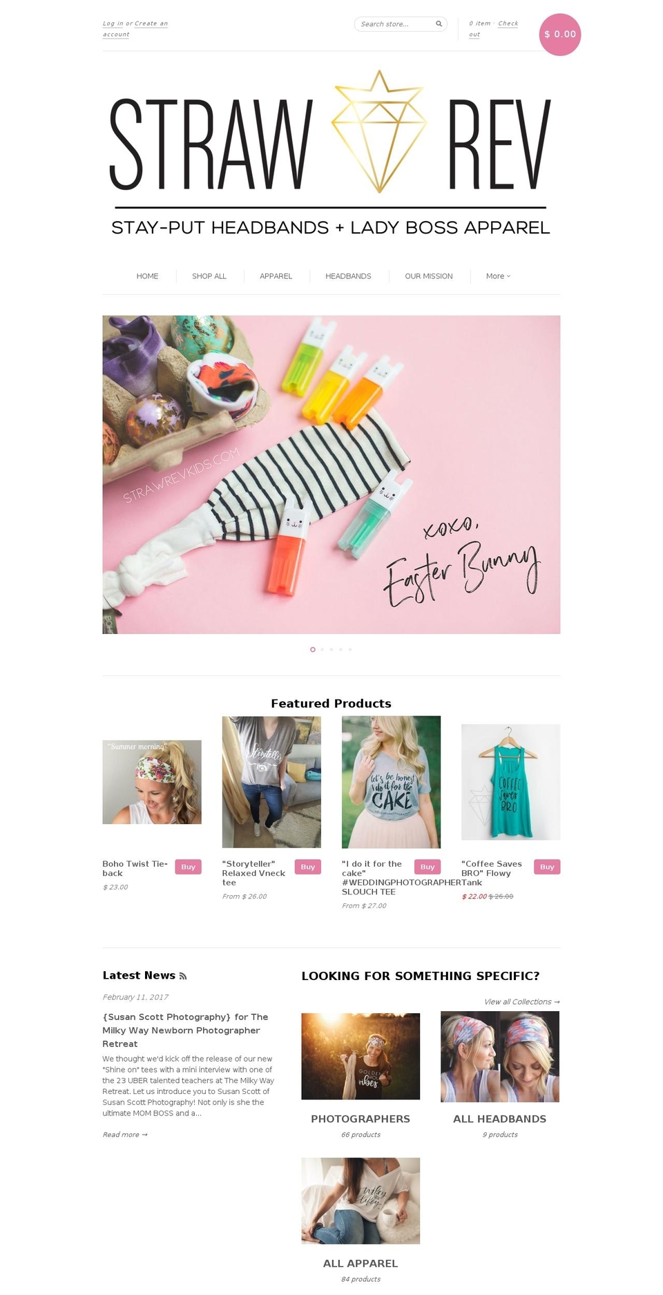 strawrev.com shopify website screenshot