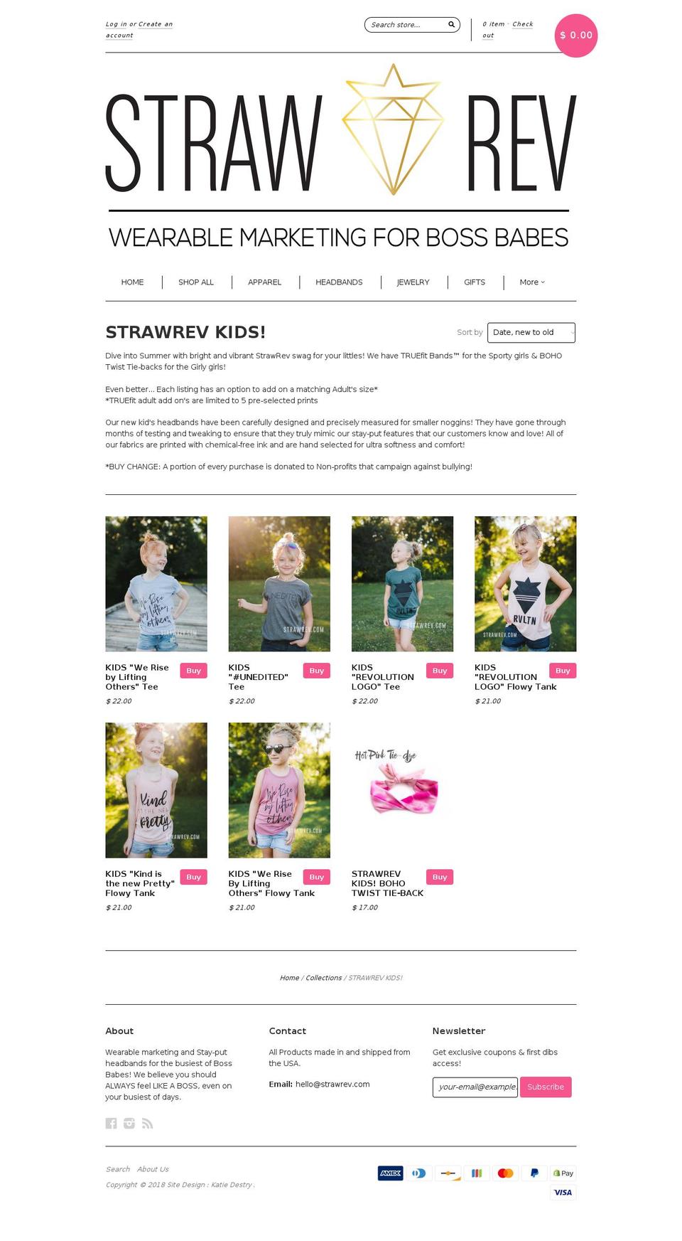 strawrevkids.com shopify website screenshot