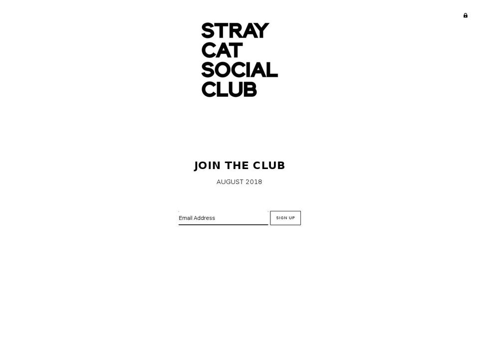 straycatsocialclub.com — Shopify storefront screenshot