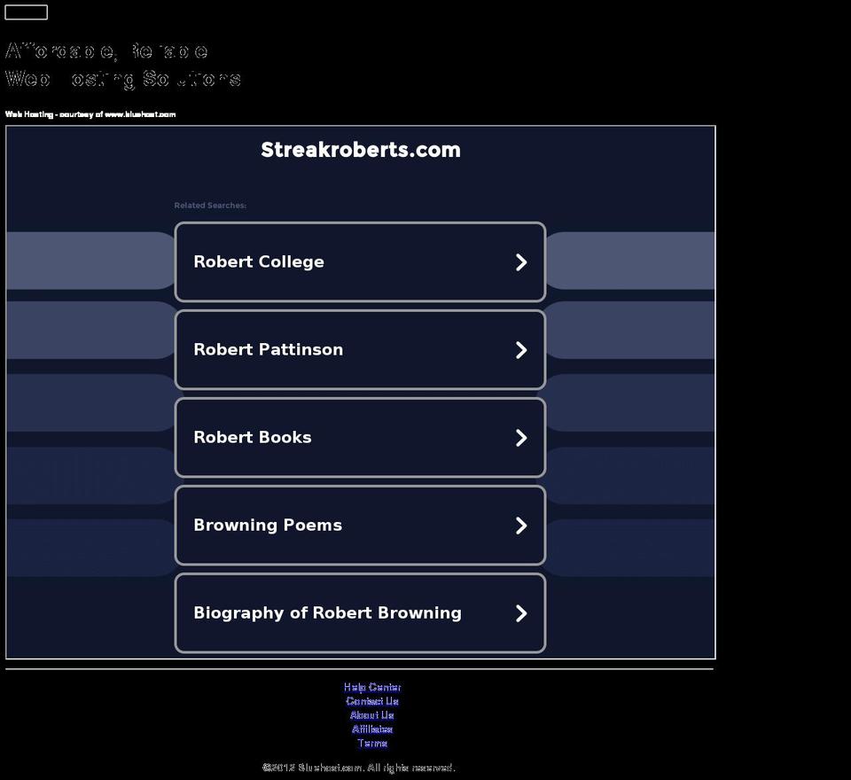 streakroberts.com — Shopify storefront screenshot