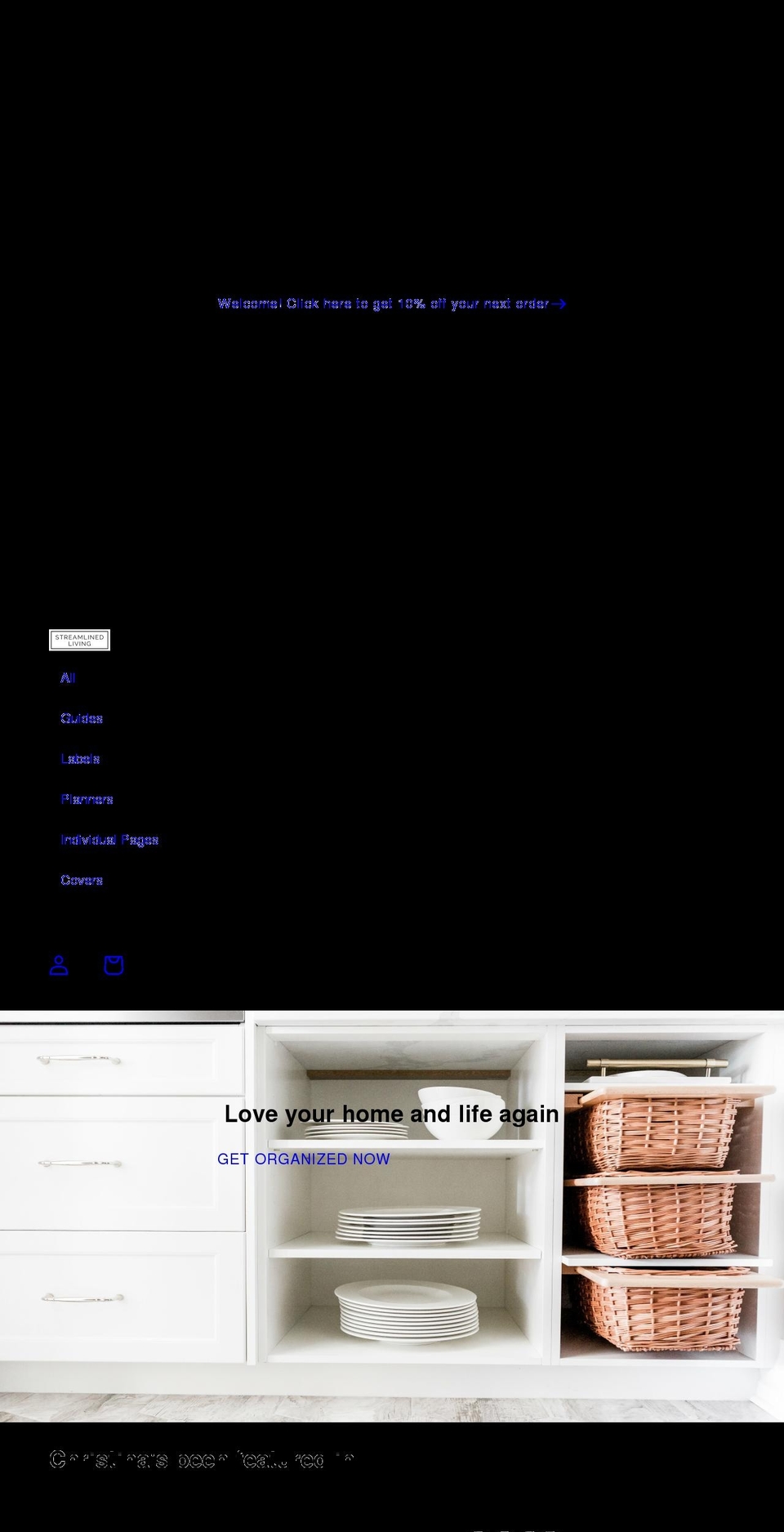 streamlined-living.myshopify.com shopify website screenshot