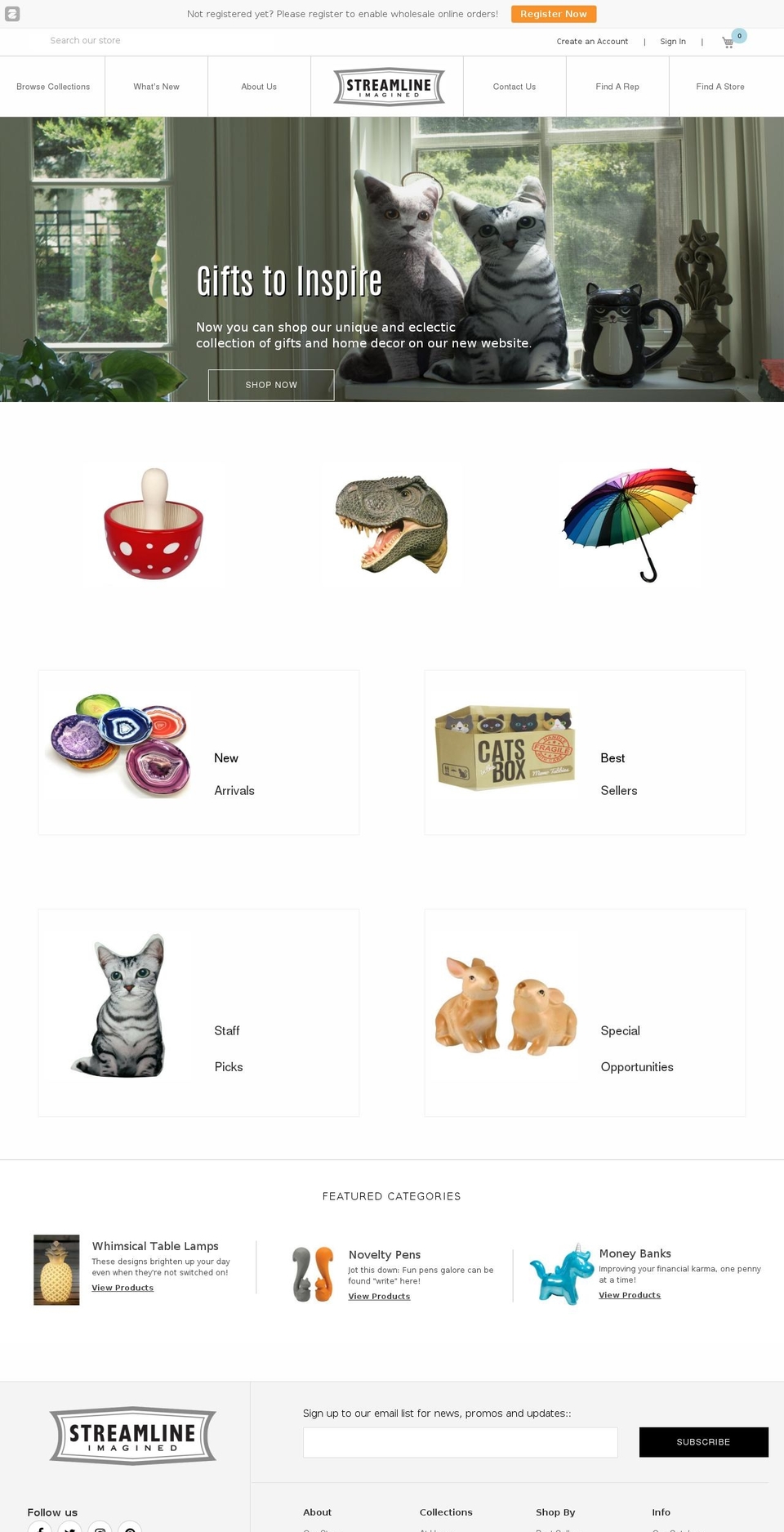 streamlinenyc.com shopify website screenshot