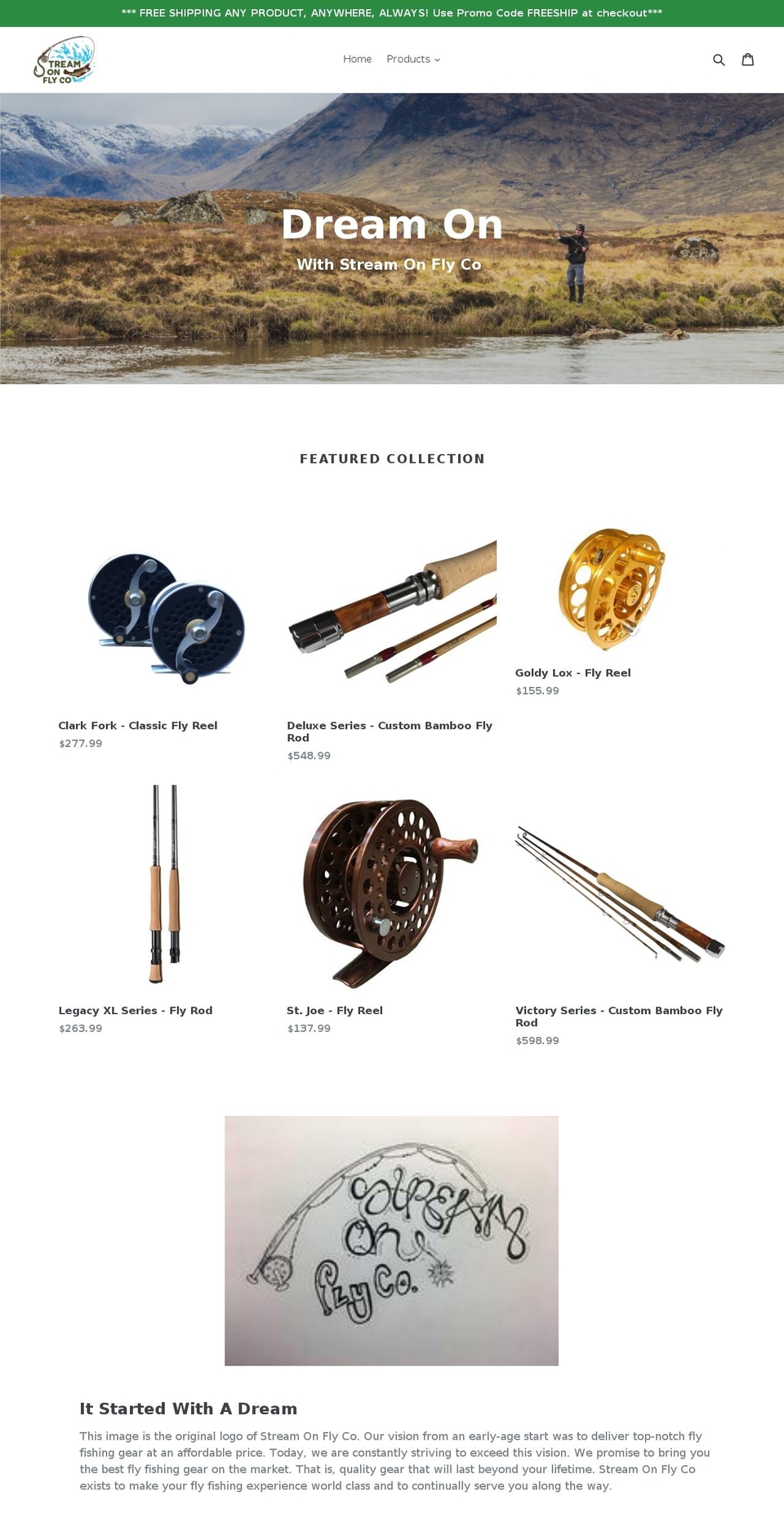 streamonflyco.com — Shopify storefront screenshot