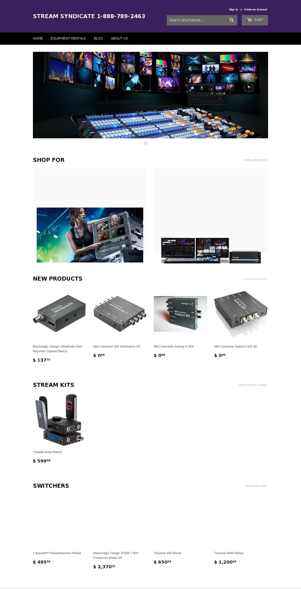 streamsyndicate.com shopify website screenshot