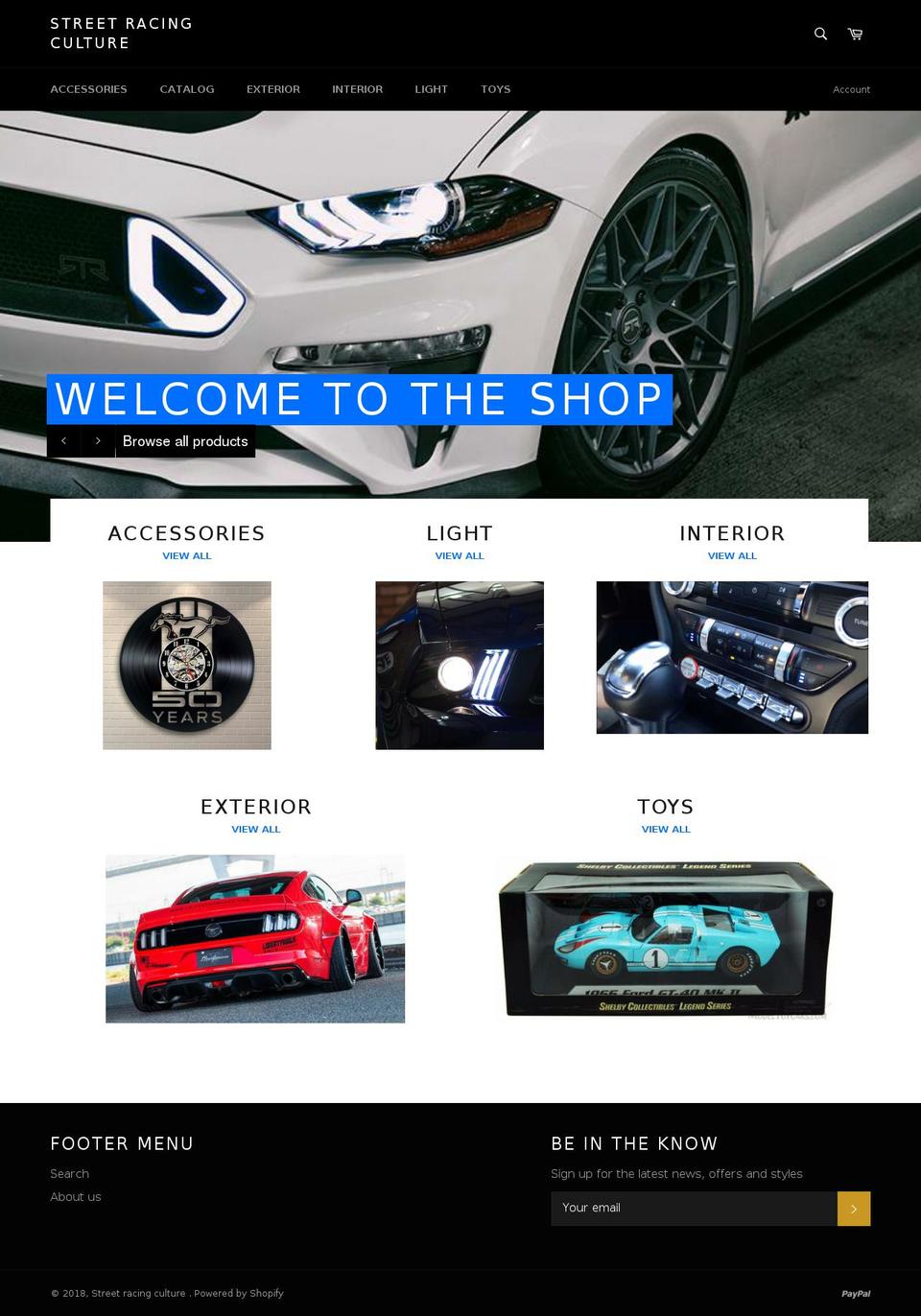 street-racingculture.com shopify website screenshot
