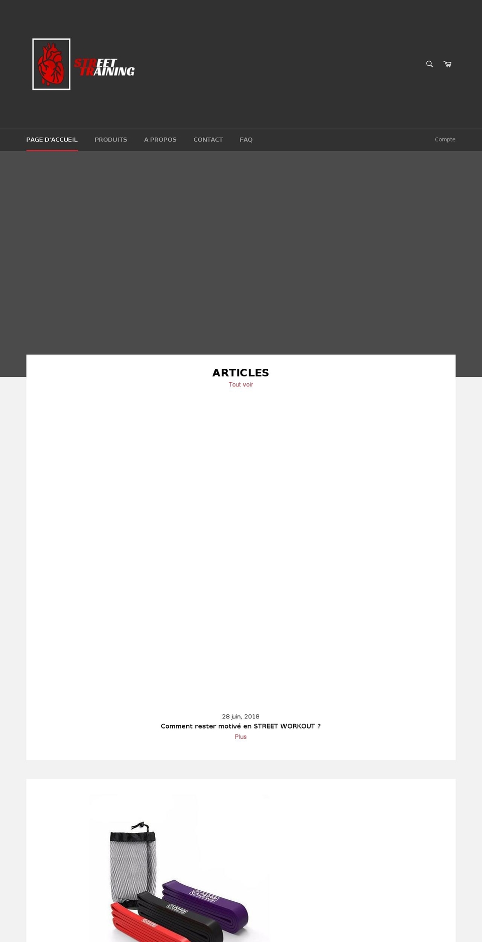 street-training.com shopify website screenshot