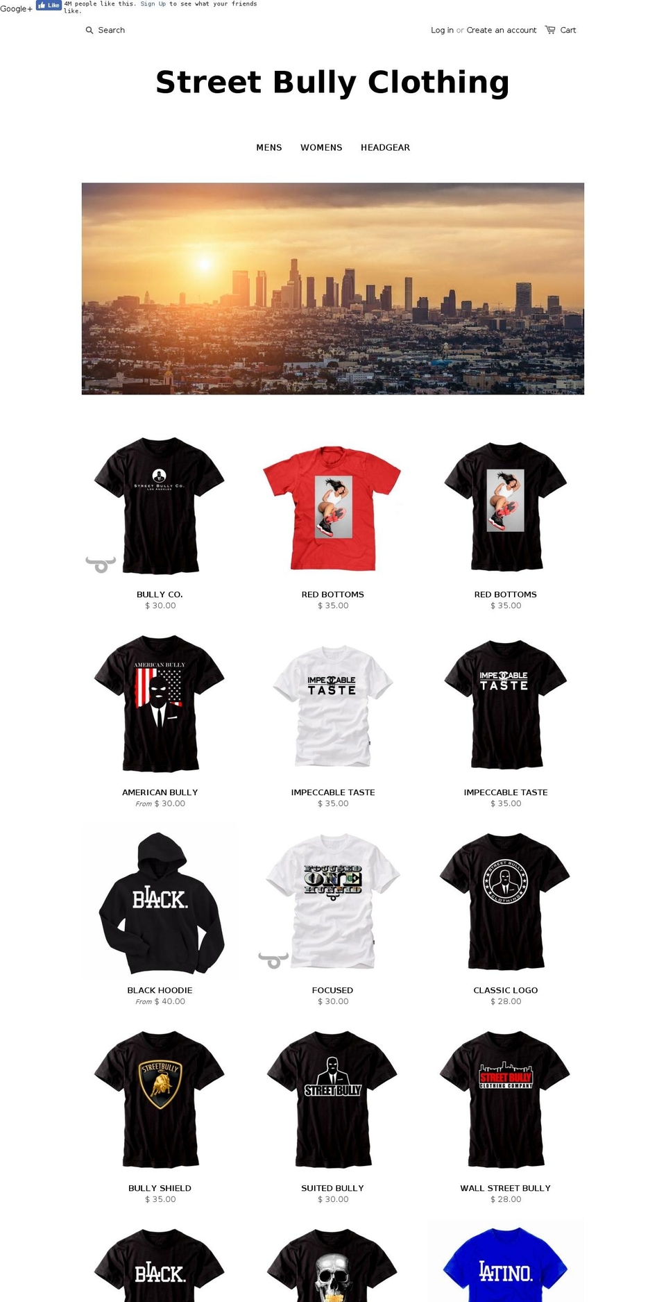 streetbullyclothing.com — Shopify storefront screenshot