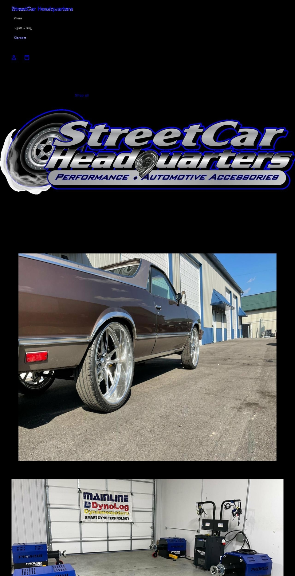 streetcarheadquarters.com shopify website screenshot