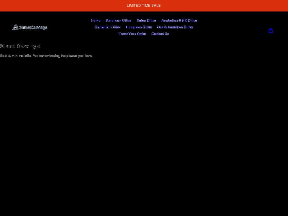 streetcarvings.com — Shopify storefront screenshot