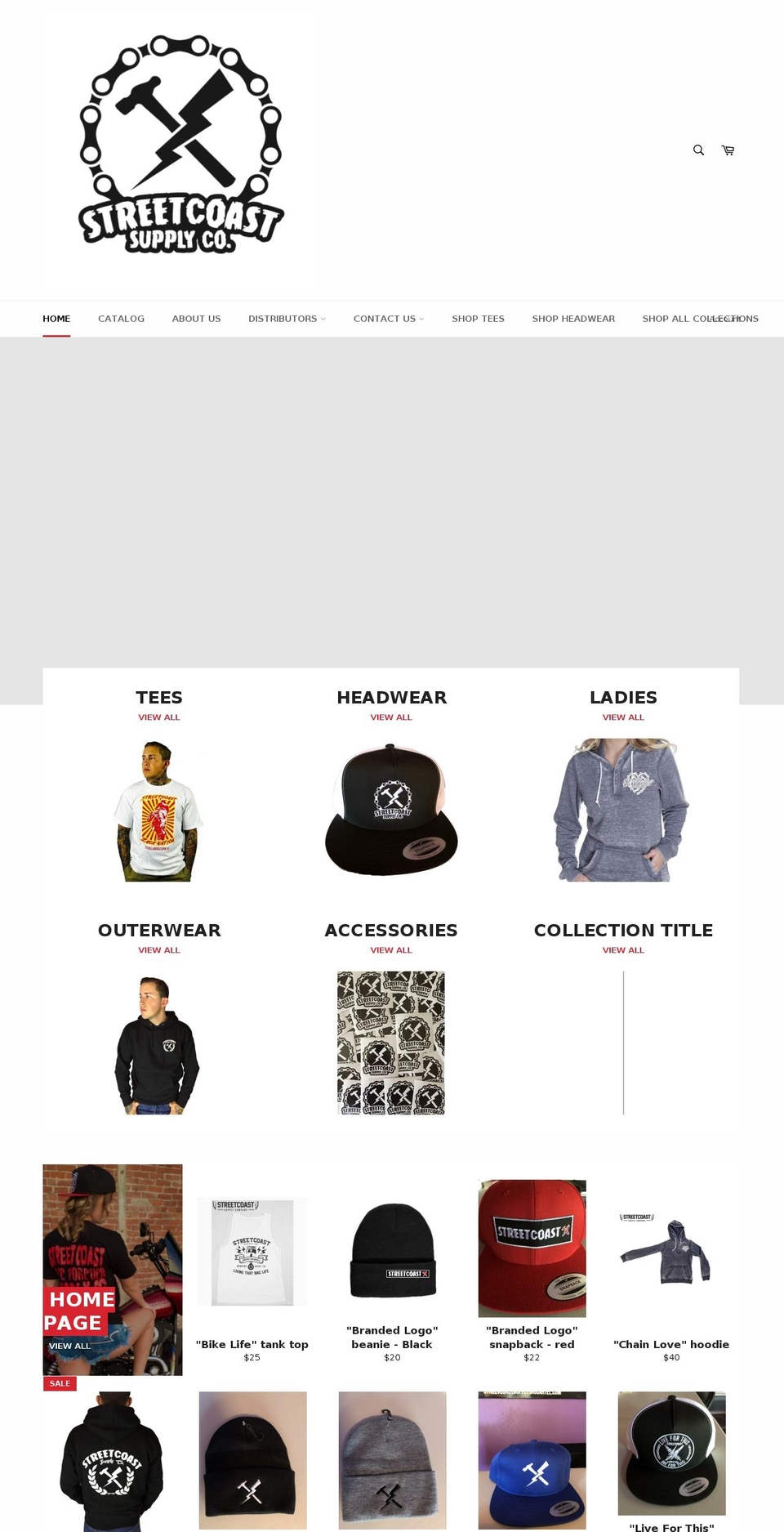 streetcoastsupplyco.com — Shopify storefront screenshot