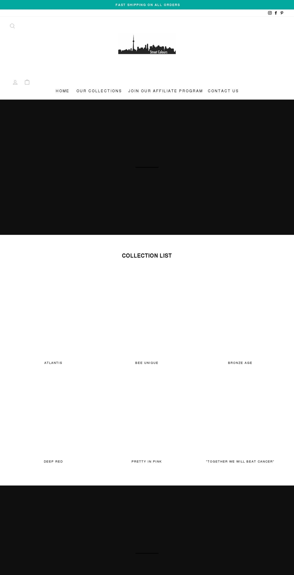 streetcolours.com shopify website screenshot