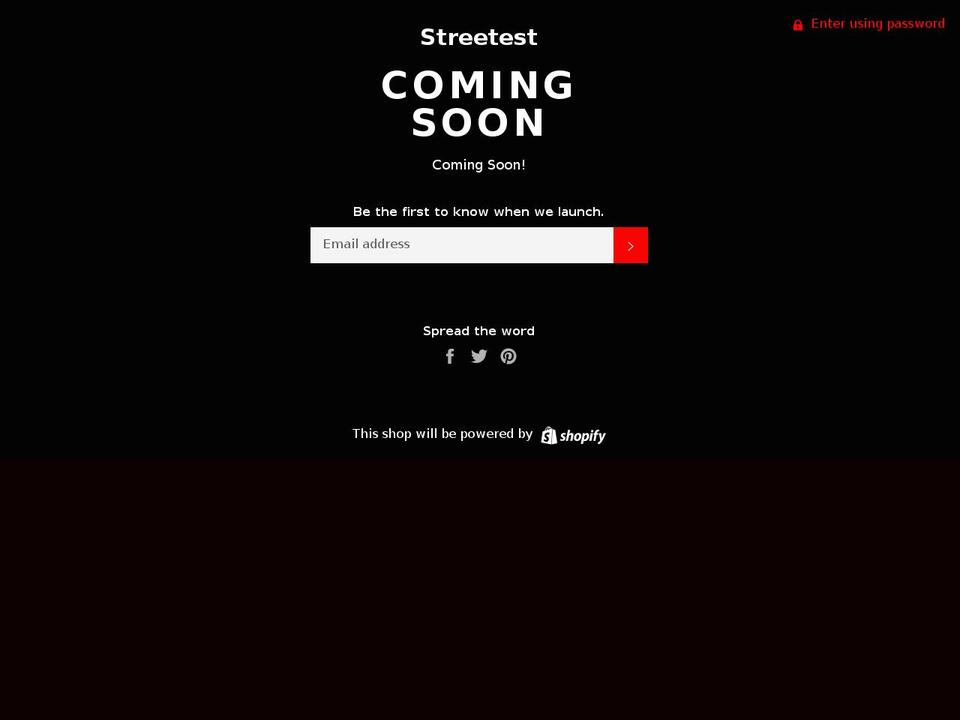 streetest.com — Shopify storefront screenshot