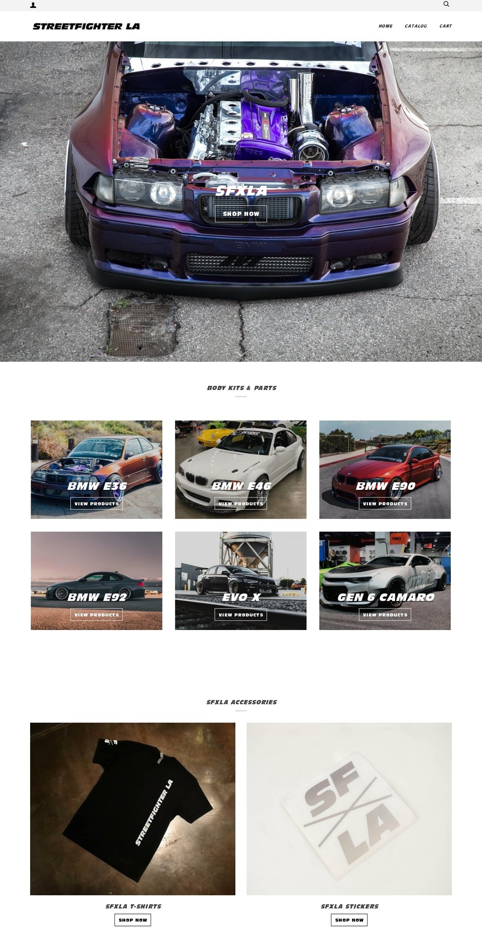 streetfighterla.com shopify website screenshot