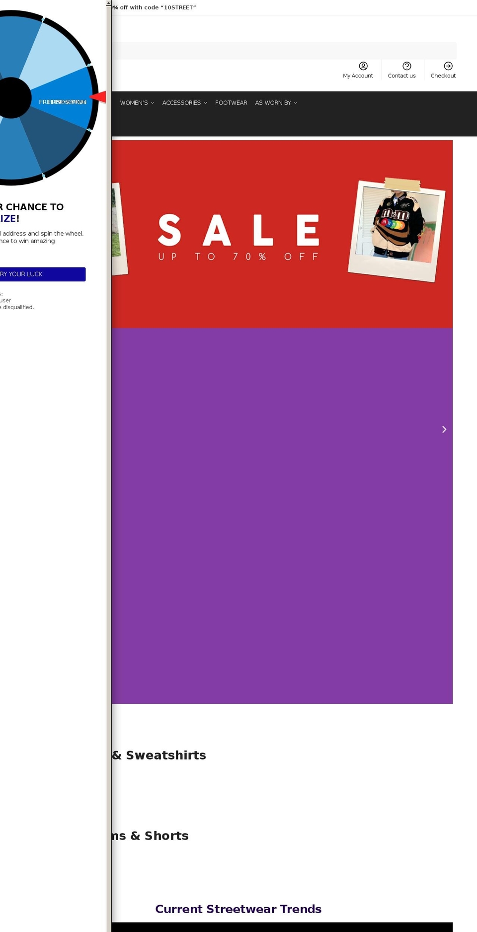 streetgarm.com — Shopify storefront screenshot