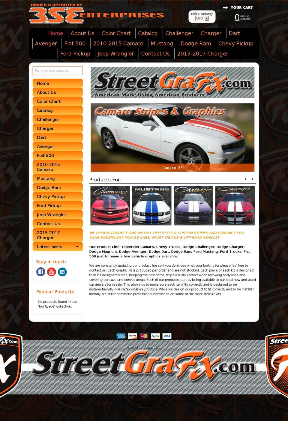 streetgrafx.com shopify website screenshot