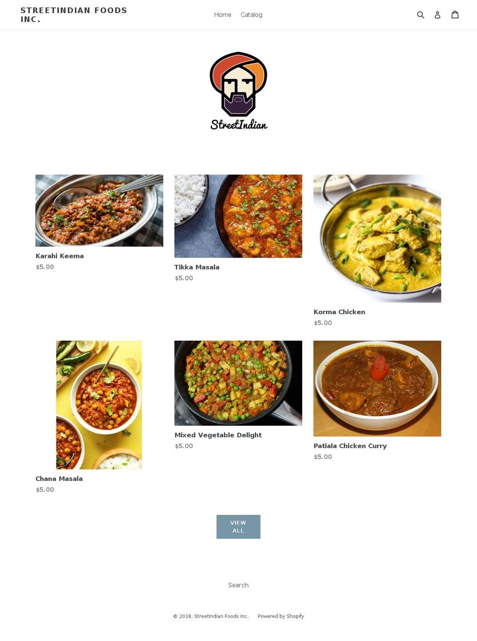 streetindian.com — Shopify storefront screenshot