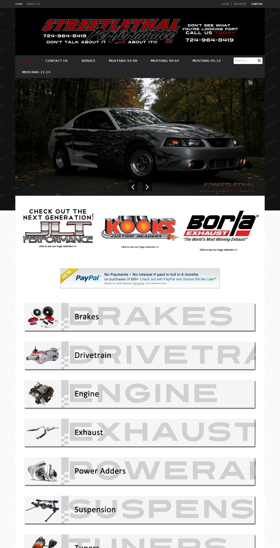 streetlethalperformance.net shopify website screenshot