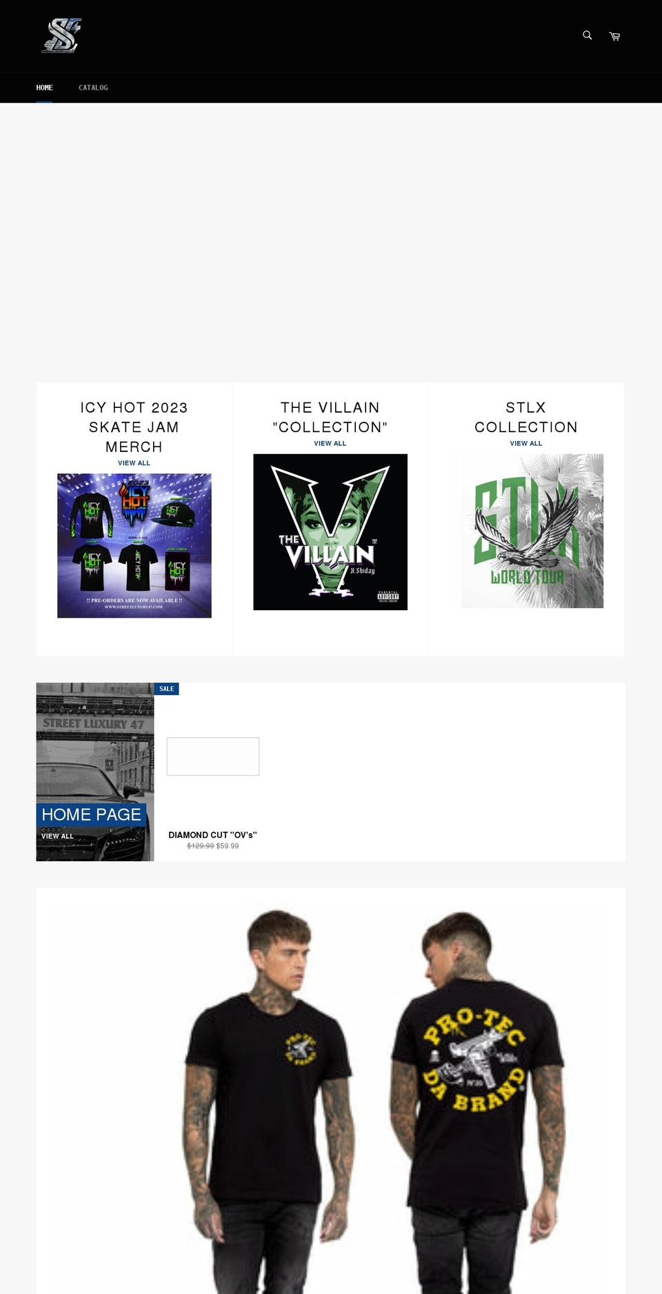 streetluxury47.com shopify website screenshot