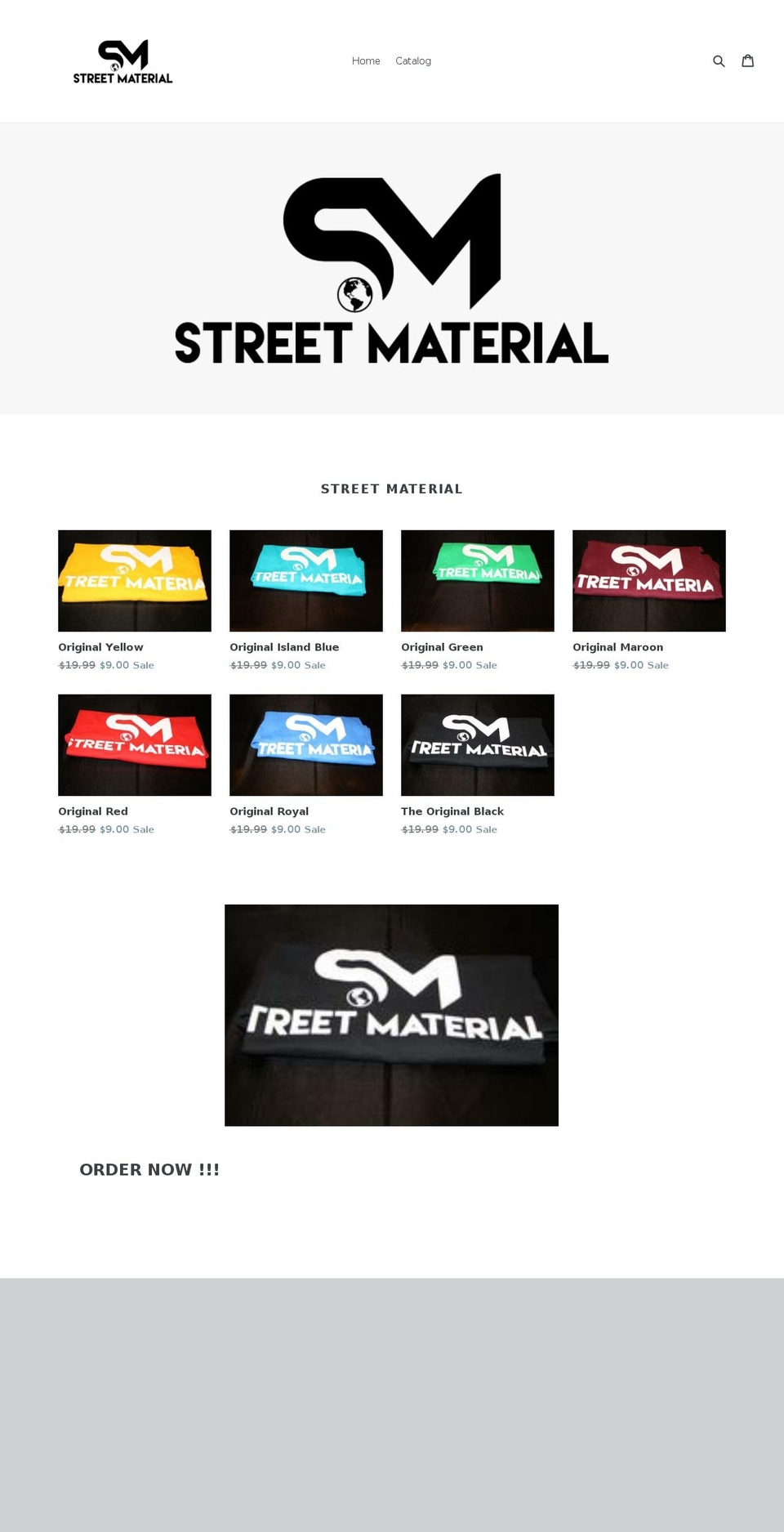 streetmaterial.com — Shopify storefront screenshot