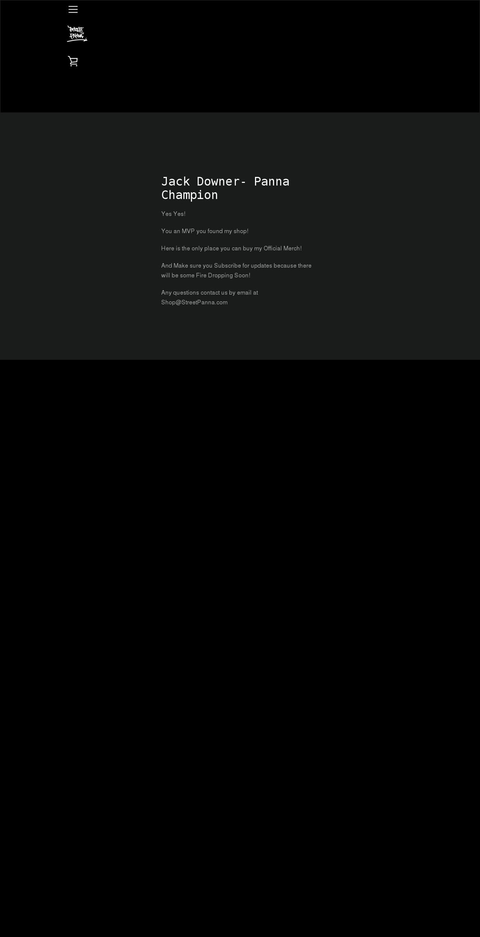 streetpanna.com shopify website screenshot