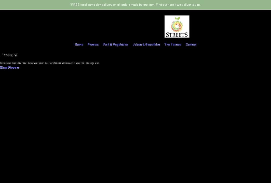 streets-florist.co.uk shopify website screenshot