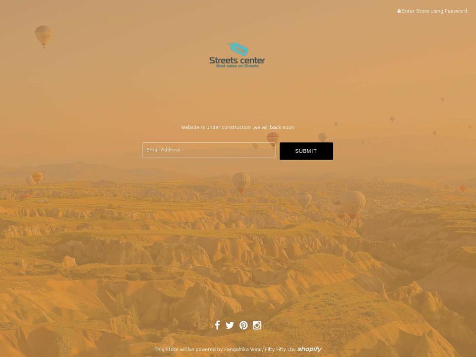 streetscenter.com shopify website screenshot