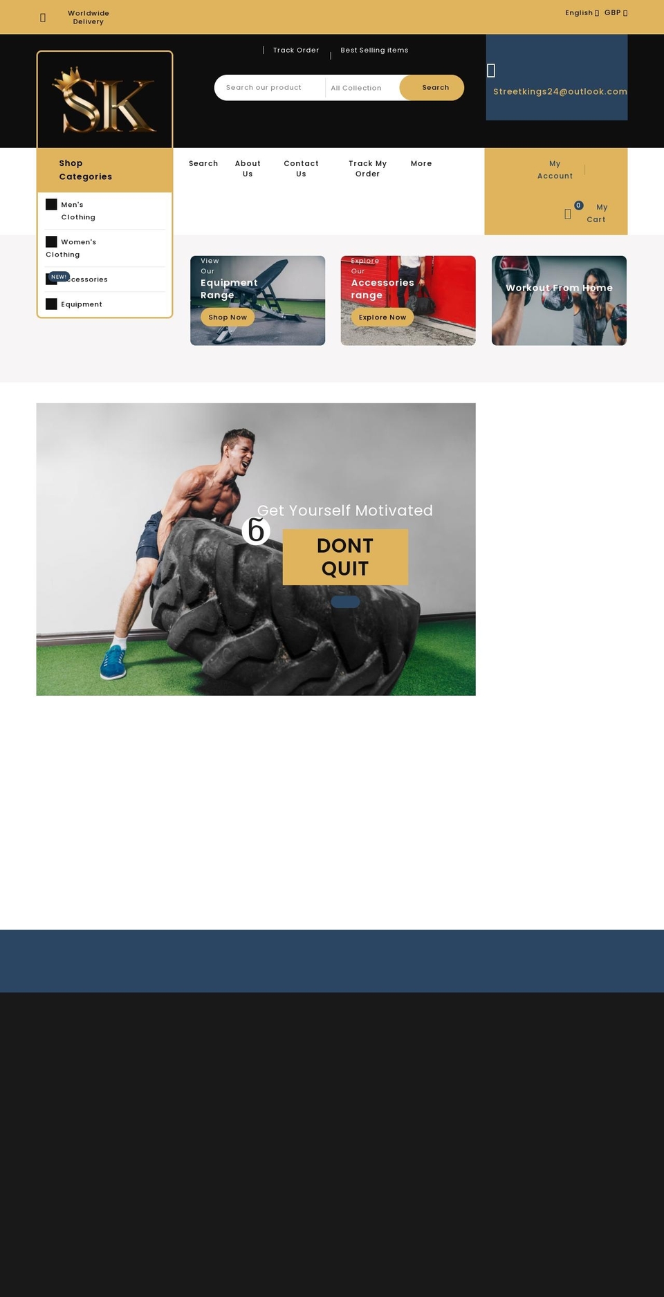 streetskings.com shopify website screenshot