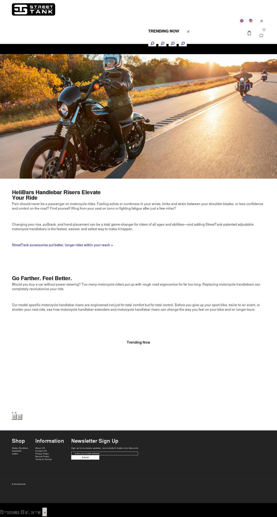 streettank.com shopify website screenshot