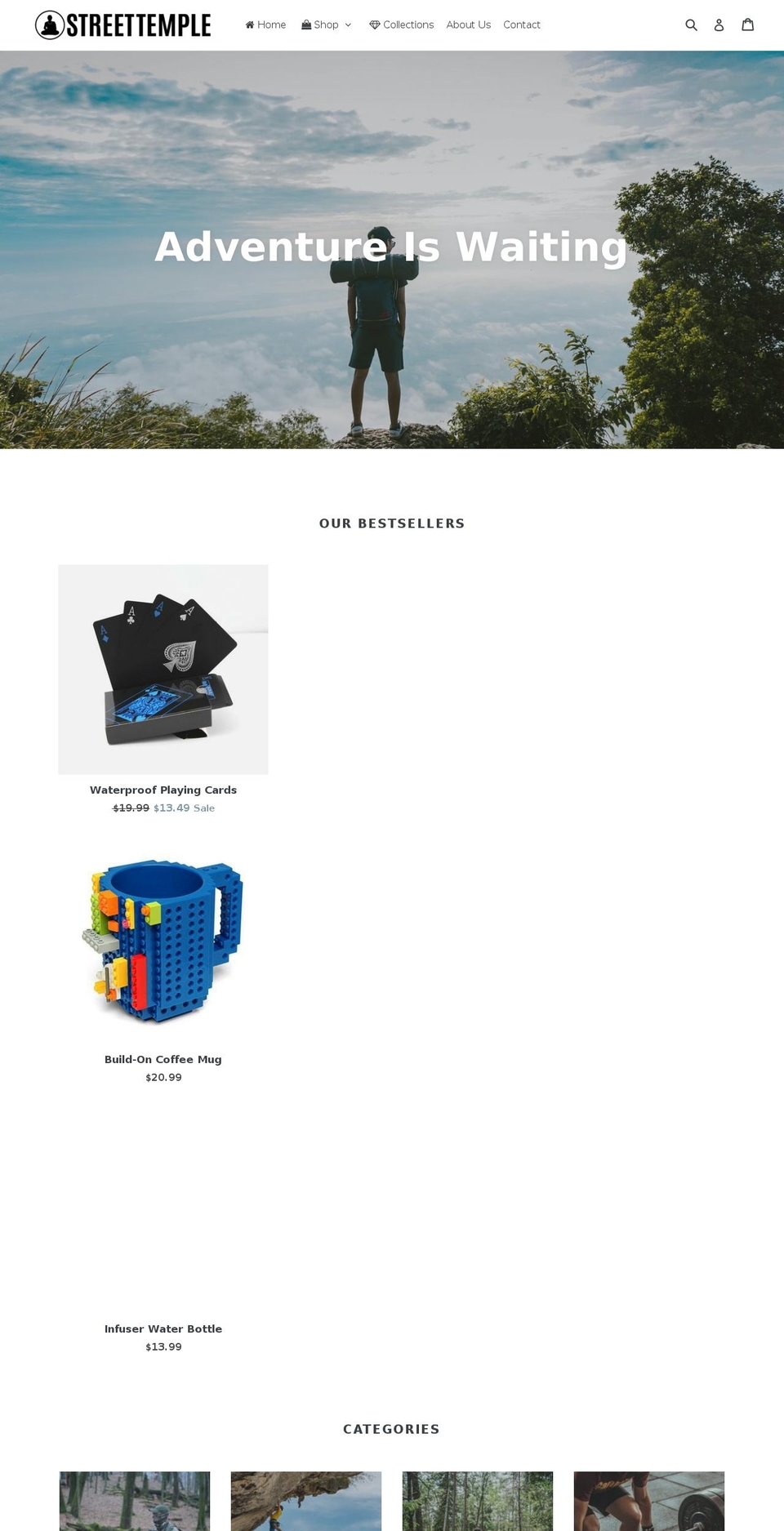 streettemple.com — Shopify storefront screenshot