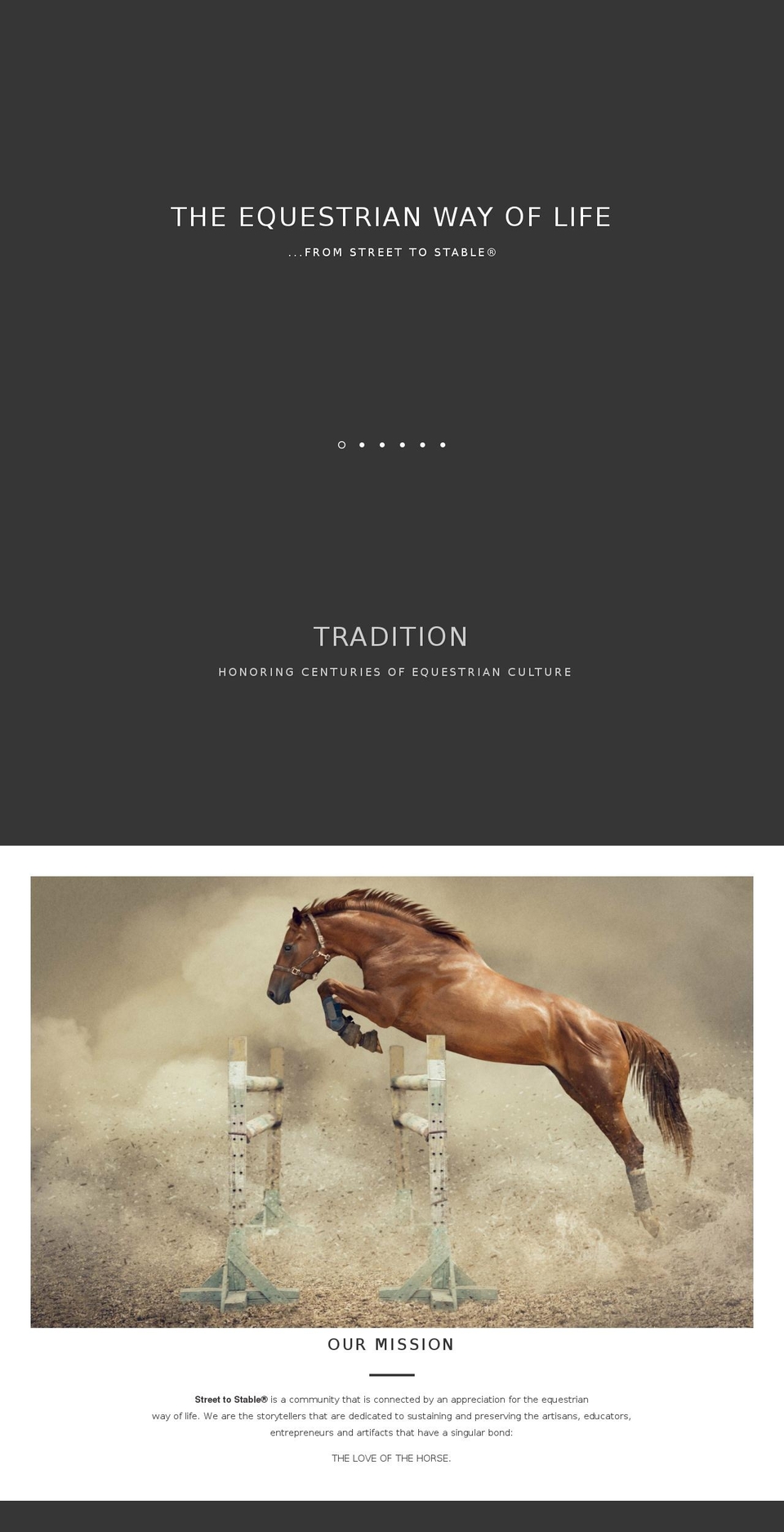 streettostable.com — Shopify storefront screenshot