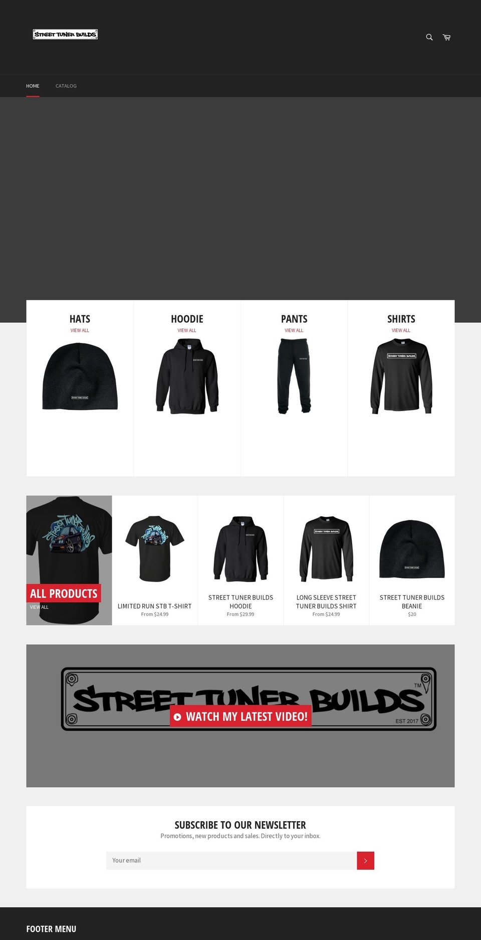 streettunerbuilds.com shopify website screenshot