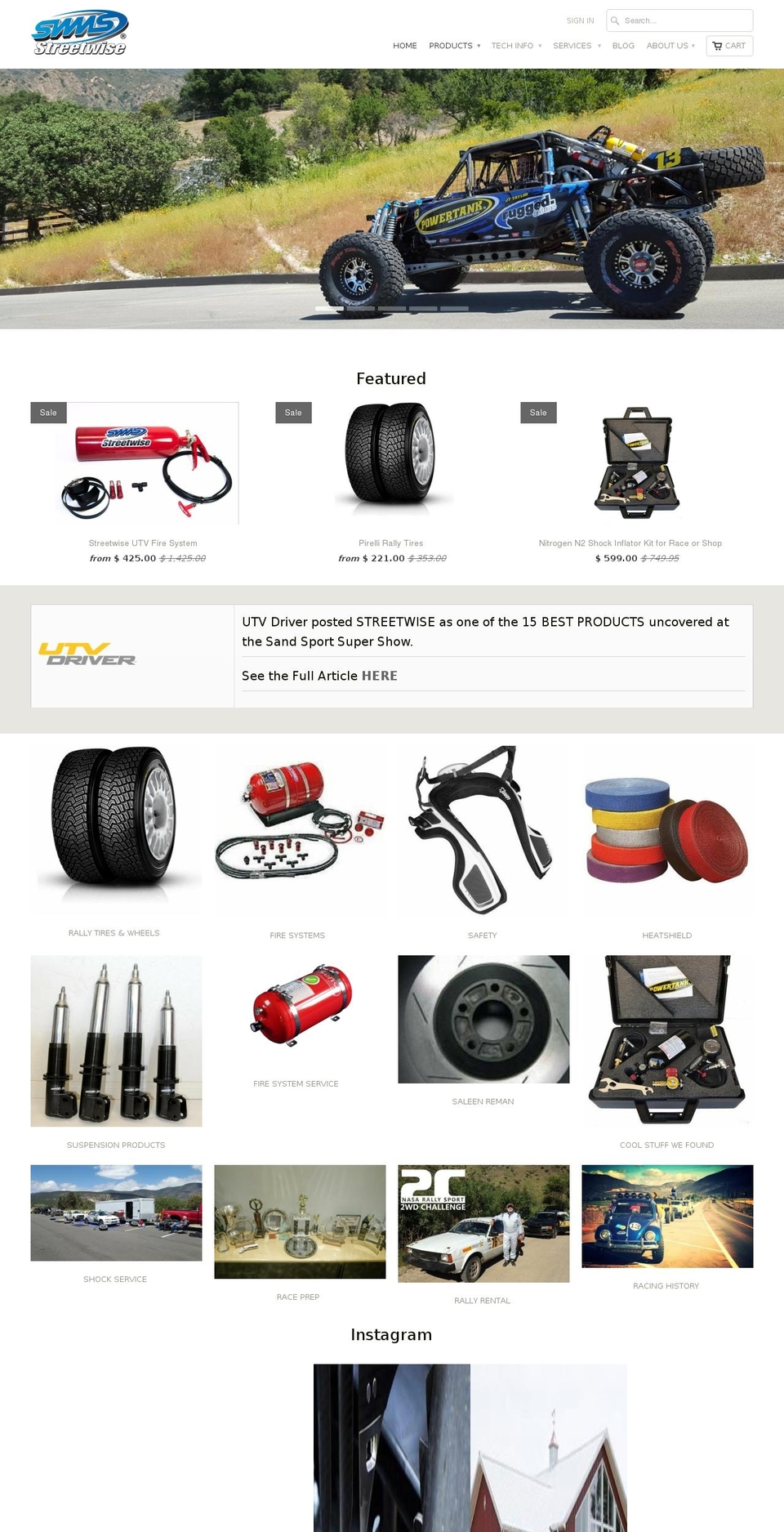 streetwise-motorsports.com shopify website screenshot