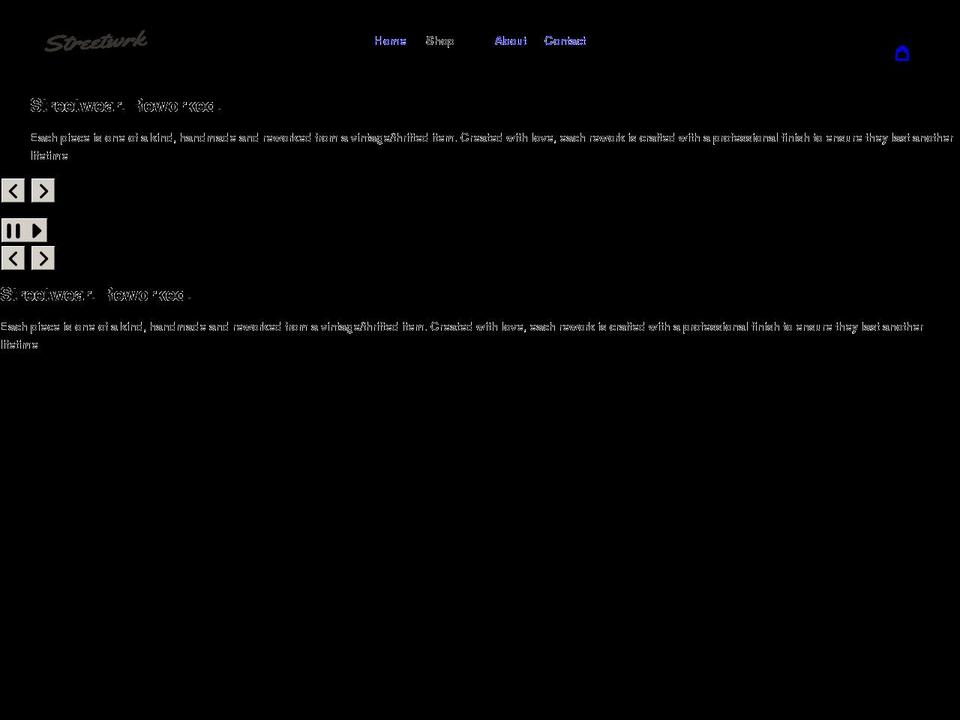 streetwrk.co.uk shopify website screenshot
