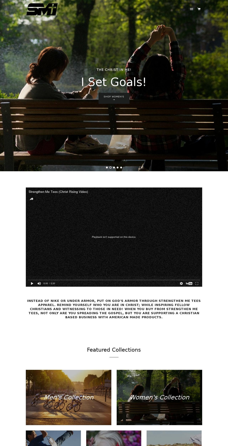 strengthenmetees.com shopify website screenshot