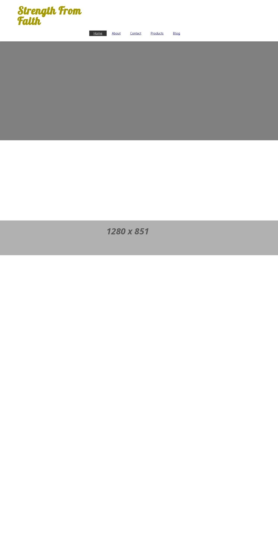 strengthfromfaith.com — Shopify storefront screenshot